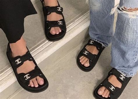 sandali chanel 2018|Chanel suede sandals.